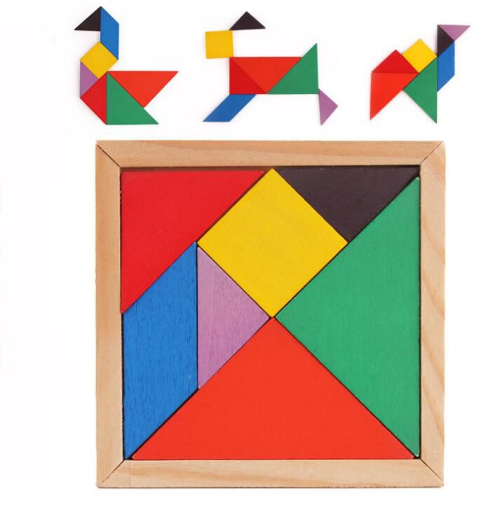 tangram wooden puzzle