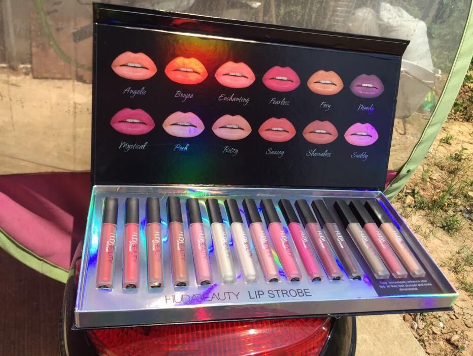 2017 New Huda Beauty Lipstick Set Lip Strobe Lipstick Set High Quality Lip Strobe Lipstick Set Free Ship Pink Lipstick Lip Stain From Zhongyalun