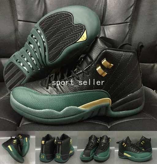 jordan 12 green and gold
