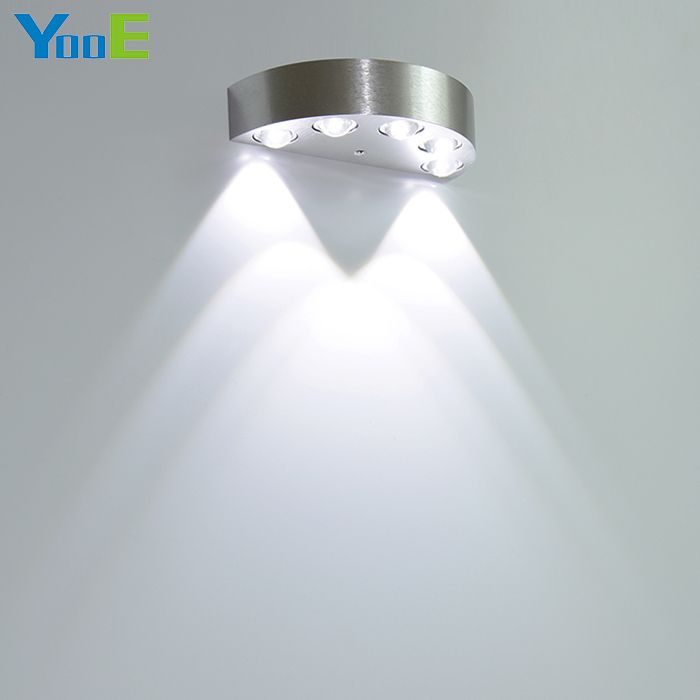 compre lectura dormitorio blanco yooe 5w interior luz lampara de pared espejo ac110v 220v led decorar lampara de pared fria caliente led de pared
