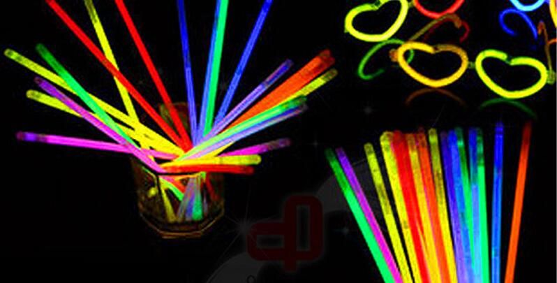 lot of glow sticks