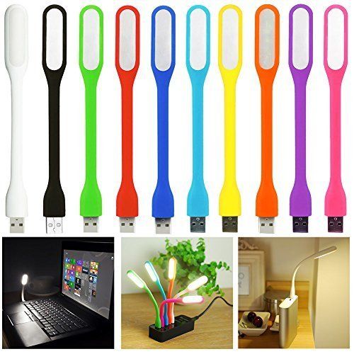 Portable USB LED Silicone Bendable Slim Lamp Table Light For Laptop Power  f2 