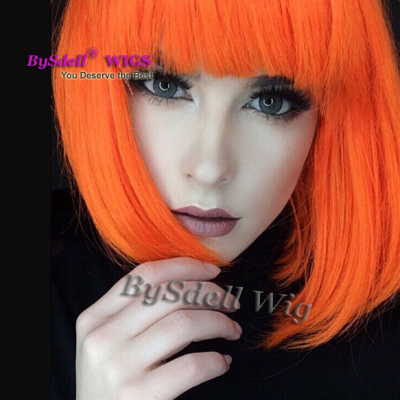 Layered Cut Medium Length Short Hair Wig Synthetic Heat Resistant