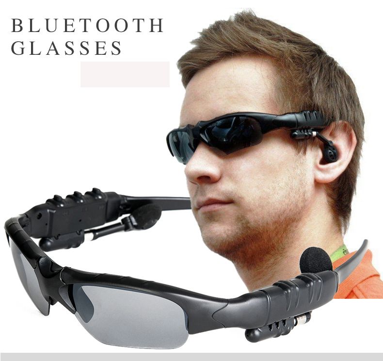 Gafas De Sol Con Audífonos Inalámbricos Bluetooth Negro 