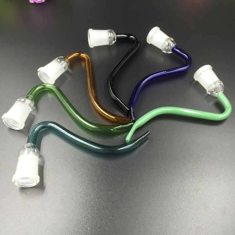 2021 New Glass J Hook Adapter 18mm Creative Style J Hooks Glass Pipe