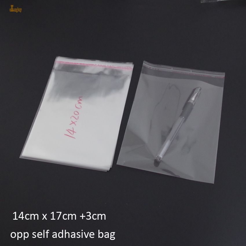 Unsealed Self Adhesive Peel Seal Bags Plastic OPP Clear Cellophane Pack Unsealed Self Adhesive Peel Seal Bags Plastic OPP Clear Cellophane Pack