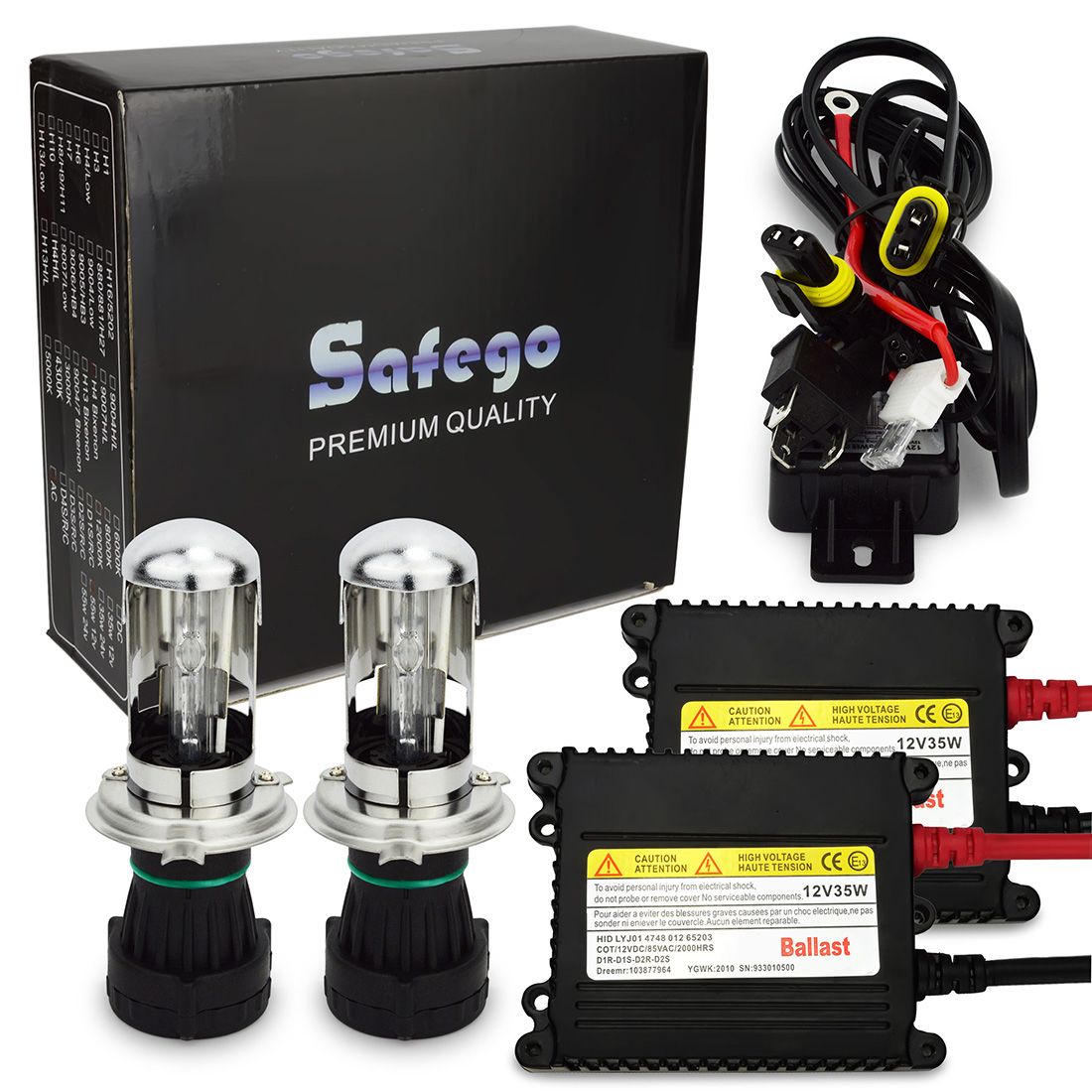 HID Conversion Kit DC 35W H4 Bi Xenon Flexible Kit 4300 1200K