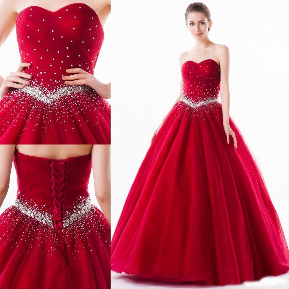 red and silver quinceanera dresses