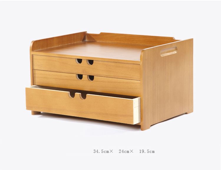 Tool Cabinet Case A4 Wooden Desk Storage Drawer Debris Cosmetic