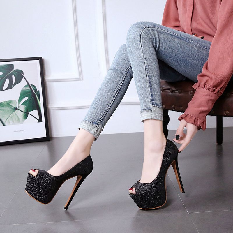 Großhandel 15cm Glitzer Pailletten Gold Peep Toe Plateau High Heels Pumps Damen Designer Schuhe Größe 34 Bis 39 Von Vivishoescity, $30.92 Auf Großhandel 15cm Glitzer Pailletten Gold Peep Toe Plateau High Heels Pumps Damen Designer Schuhe Größe 34 Bis 39 Von Vivishoescity, $30.92 Auf