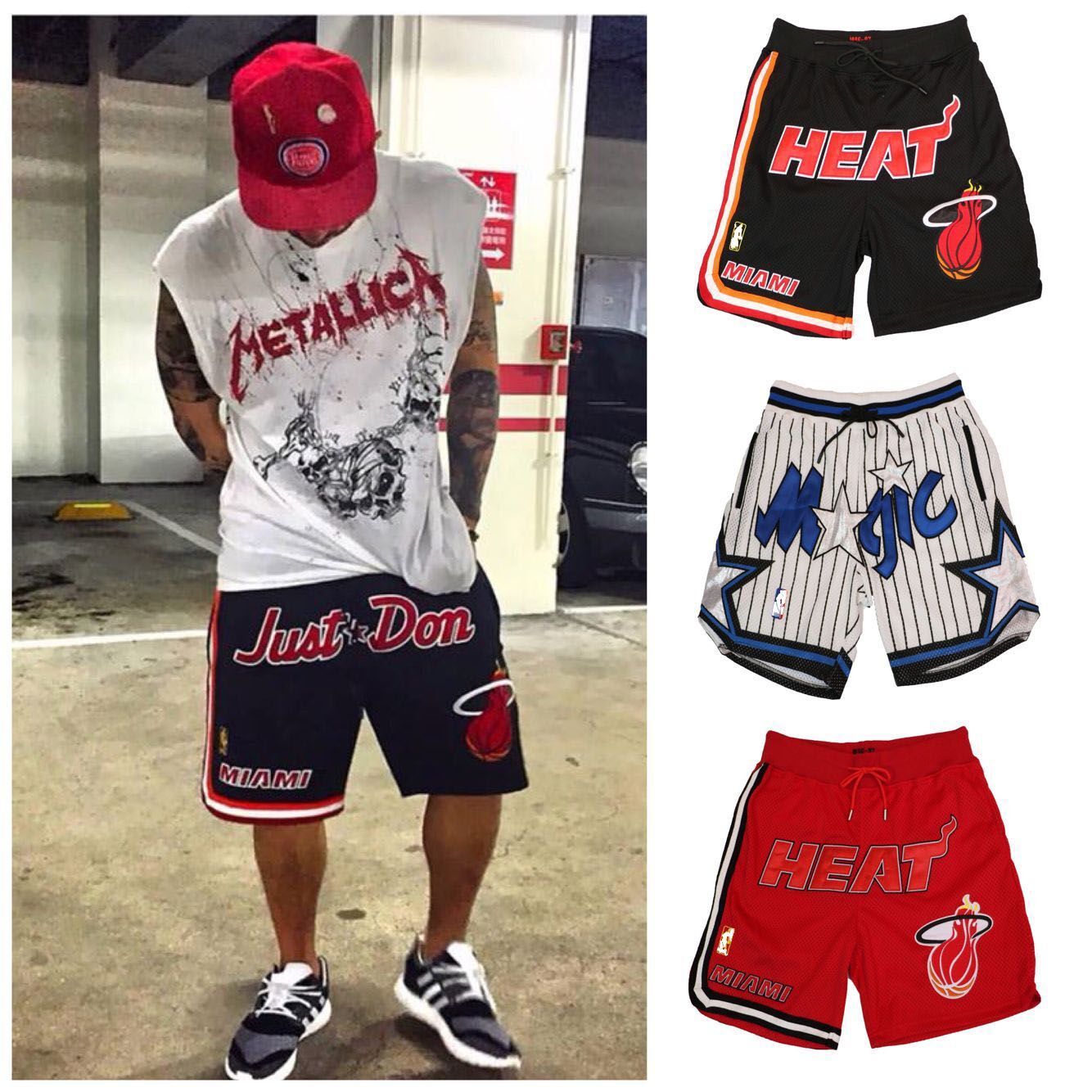 basketball shorts with letters in front