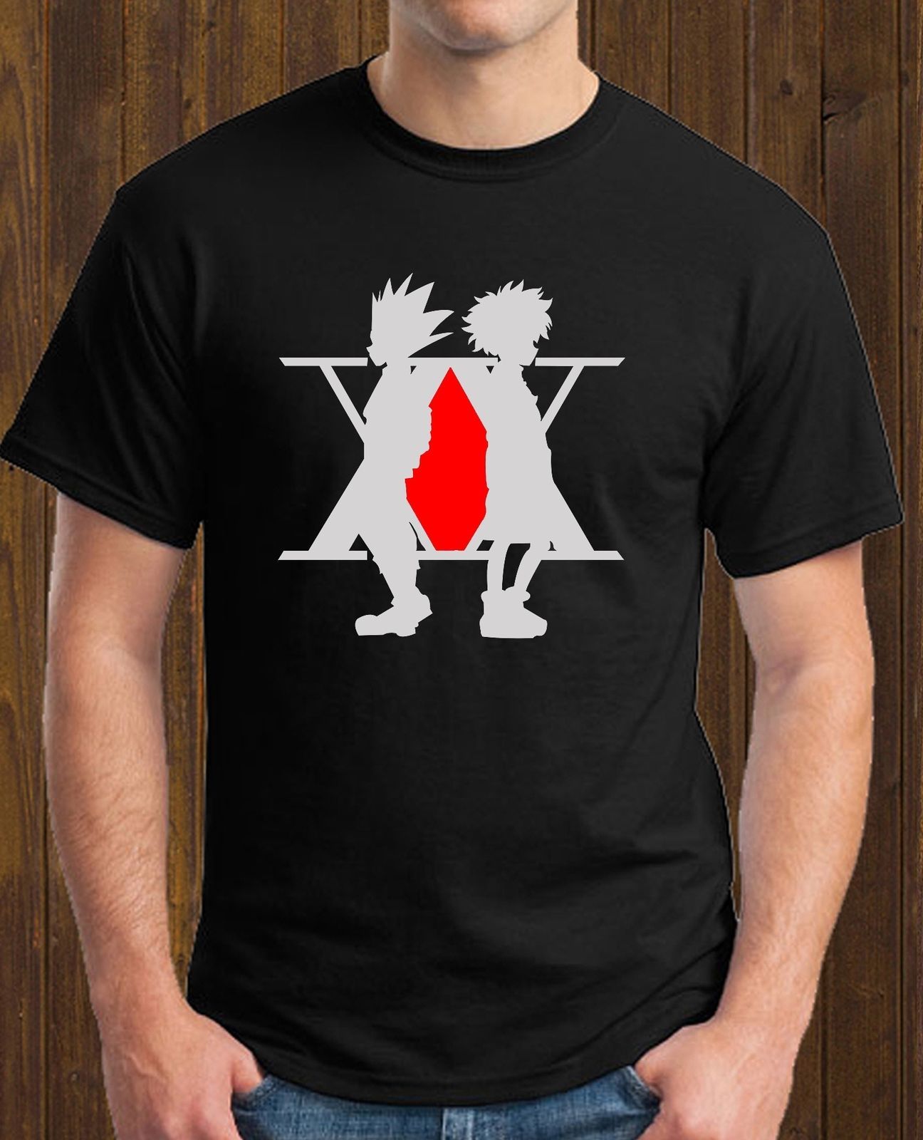 Download Black T Shirt Hunter X Hunter Gon Killua Hxh Anime Manga Mens Grey For Android Free Wallpaper Black T Shirt Hunter X Hunter Gon Killua Hxh Anime Manga Mens Grey Free