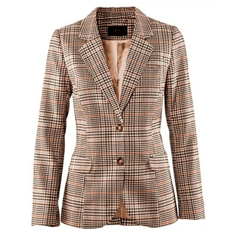 Giacche Vintage Da Donna Blazer Vintage Giacche Da Donna Cappotto Gomito A  Maniche Lunghe A Quadri A Maniche Lunghe Da Donna. Capispalla Femminile Da  36,21 € | DHgate Italy