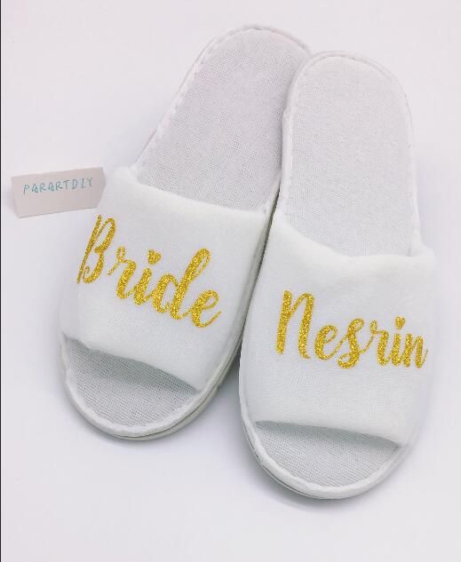 pantofole sposa personalizzate