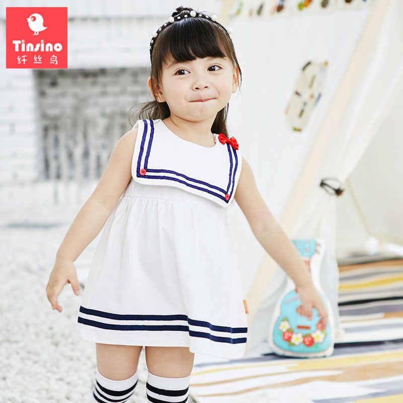 Grosshandel Tinsino Baby Madchen Mode Seemann Kragen Streifen Kleid Sauglingsmadchen Fliege Minikleid Kinder Madchen Sommer Kleidung Kinderkleidung Von Sto6 23 46 Auf De Dhgate Com Dhgate