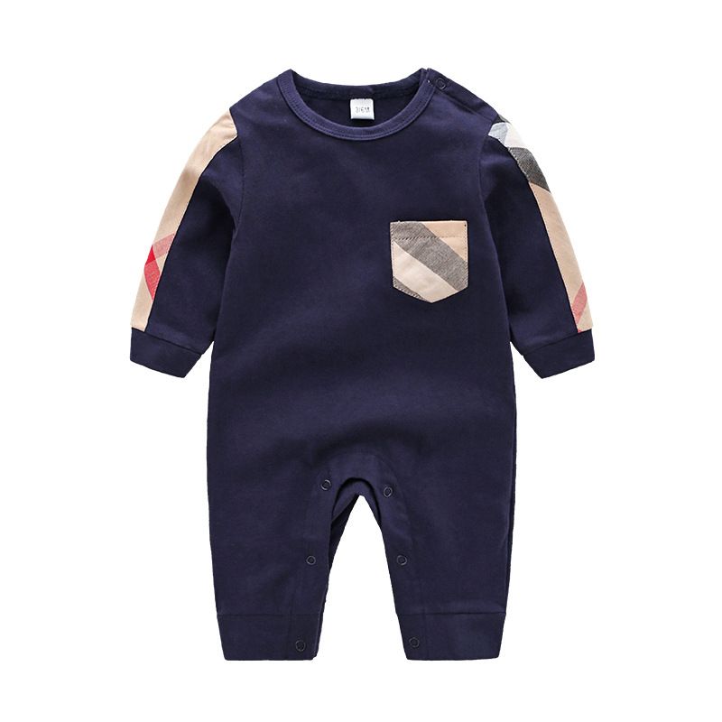 Acquistare Infant Boys Plaid Pagliaccetto Neonate Girocollo Manica Lunga  Tute Abiti Firmati Neonato Reticolo Di Cotone Pagliaccetti i Economico |  Consegna Veloce E Qualità | It.Dhgate