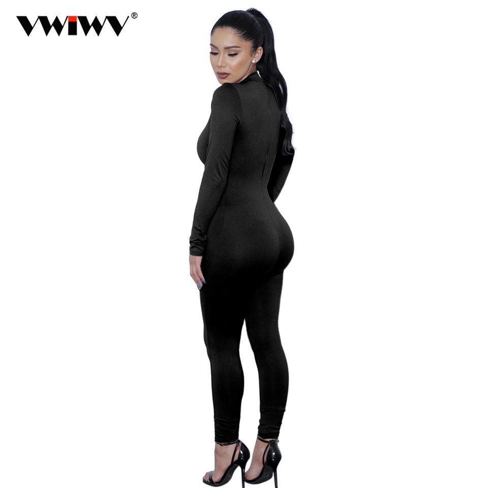 one piece turtleneck jumpsuit