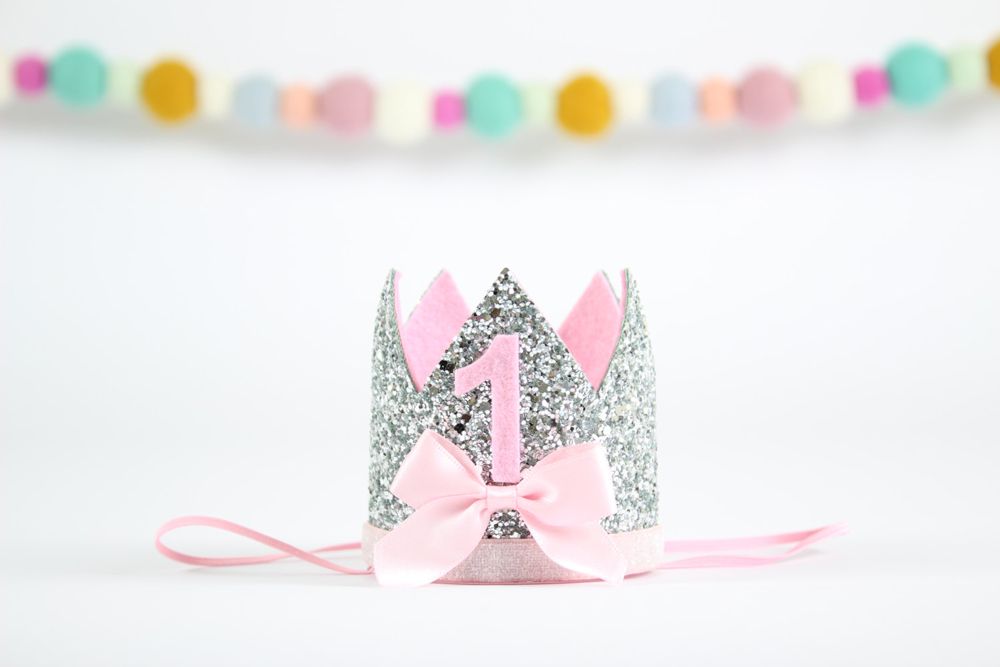 1st birthday crown girl