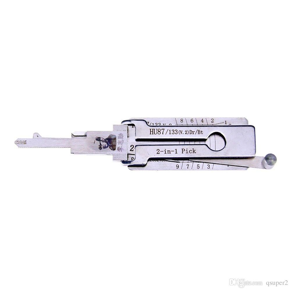 Hot Sale Lishi Hu87 2 In 1 Decoder And Pick Car Door Lock Opener