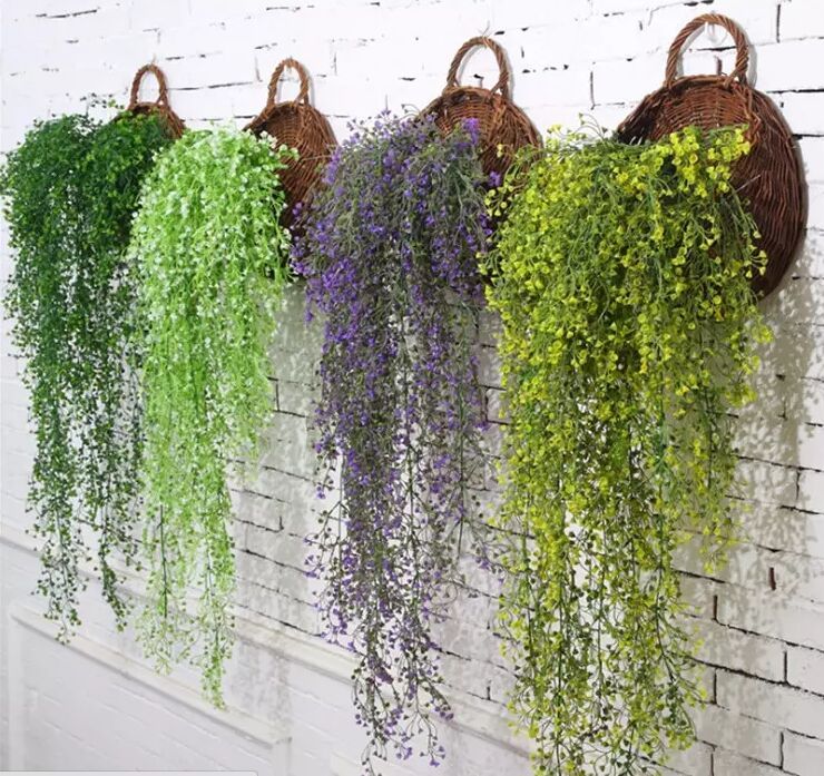 2020 Artificial Ivy Leaf Artificial Plants Green Garland Plants