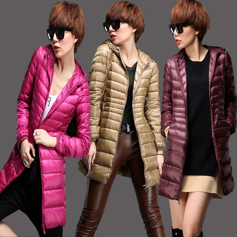 Acheter Plus La Taille Snow Down Parka Femmes 90% Blanc Duck 2019 Femmes Hiver Duck Down Veste à capuche manteau grosse