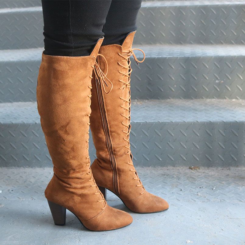 Ainer Cat Sexy Lace Up Knee High Boots Women Rome Style Boots Ainer Cat Sexy Lace Up Knee High Boots Women Rome Style Boots