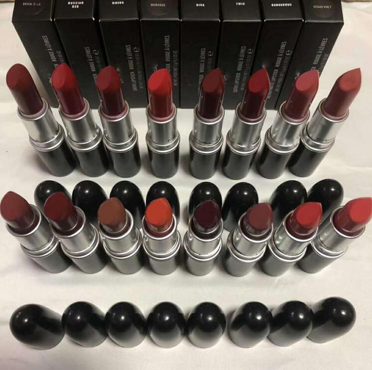 Maquillaje De Calidad Superior Lápiz Labial Tubo De Aluminio En Crema Mate Lápiz Labial Es Con Nombre Inglés Marca Cosméticos Para Mujeres