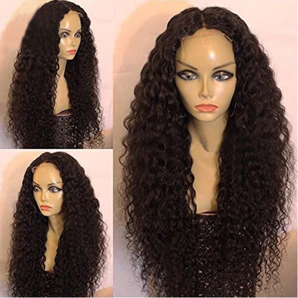 black curly wig