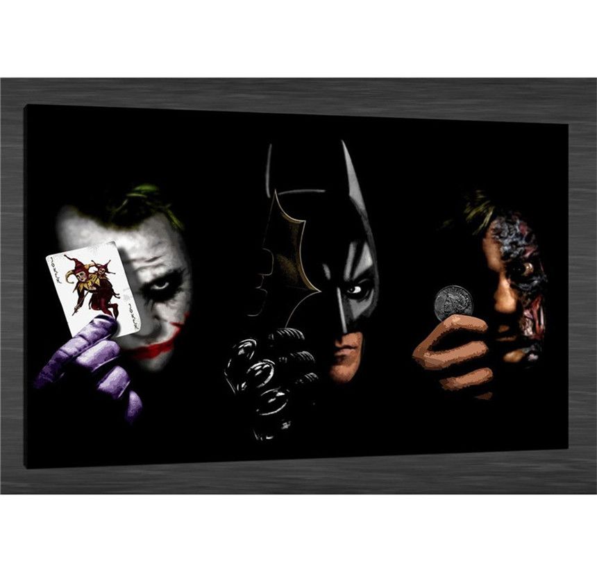Satin Al Batman Joker 2 Ev Dekor Hd Baskili Modern Sanat Boyama