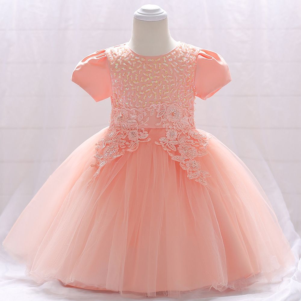 Compra Vestido De Bebé, Luna Llena, Luna Llena, Manga Corta, Vestido De  Princesa, Niña Tachonada, Apliques, Vestido De Novia Rojo Barato | Entrega  Rápida Y Calidad | Es.Dhgate
