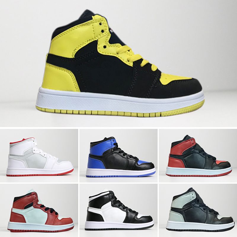 Compre Nike Air Jordan 1 Zapatos Para Niños Firmados En Conjunto Alto OG 1s  Zapatos De Baloncesto Para Niños Chicago 1 Infant Boy Boy Sneaker Niños  Recién Nacidos Entrenadores Para Bebés A