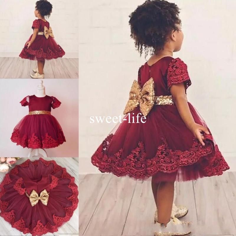 red and gold dresses for girls
