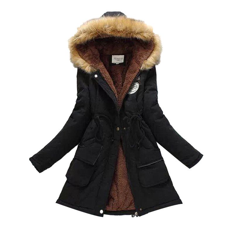 Mono polilla Más grande 2018 Nuevo Parkas Mujer Mujer Abrigo de Invierno Engrosamiento Algodón  Chaqueta de Invierno Para Mujer Outwear