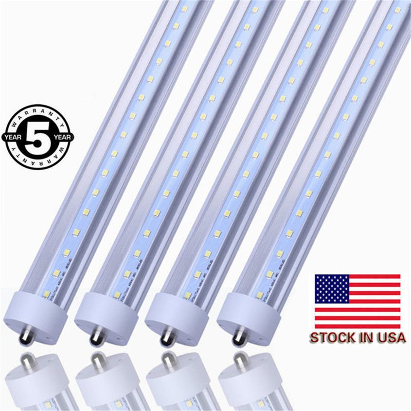 ROMWISH 8FT T8 LED Tube Light Bulbs, FA8 Single Pin, 45W/72W/120W, 6500K Cool White, 3-Year Warranty