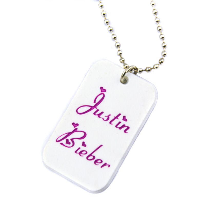 Satin Al Herhangi Yararlari Hediye 24 Inc Top Zincir Mukemmel Icin Kullanimi Ile 50 Adet Justin Bieber Silikon Kopek Etiket Kolye Tl199 68 Dhgate Comda