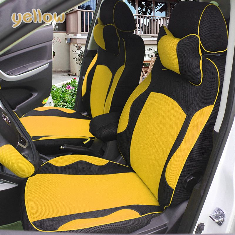 yellow seat covers