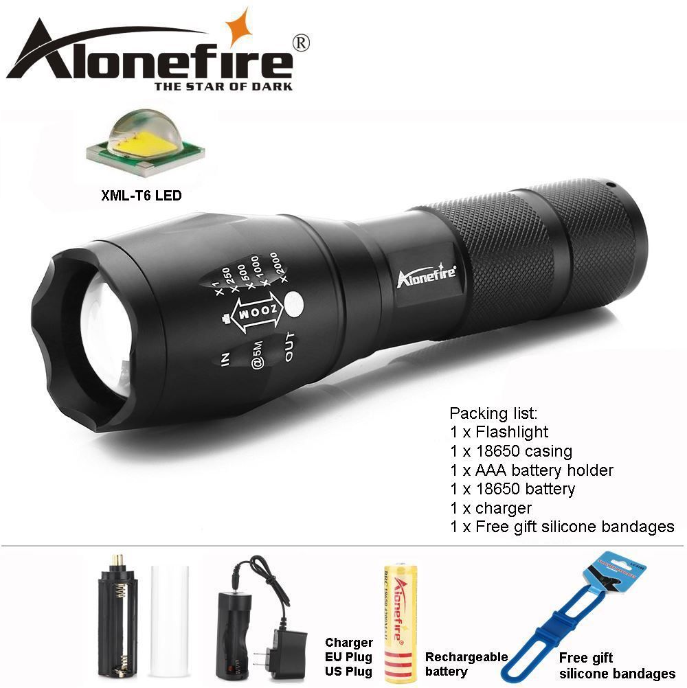 Alonefire E17 Led Flashlight Zoomable Led Torch T6 5000lm Led Focus Zoom Light For Dry Cell Ro 18650 Rechargeable Battery Led Laser Torch Kids Torch From Williamzhong 7 14 Dhgate Com