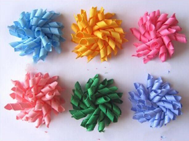 curly ribbon hair bows