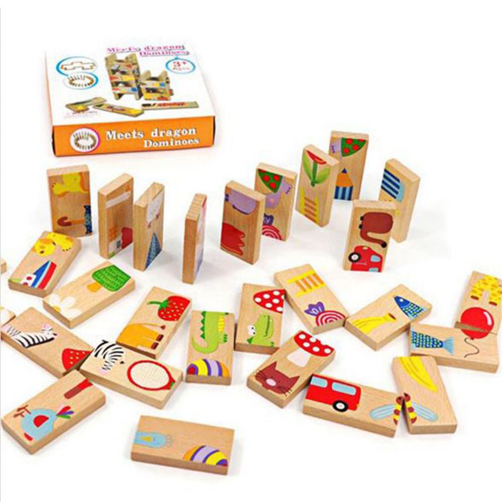 wooden animal dominoes