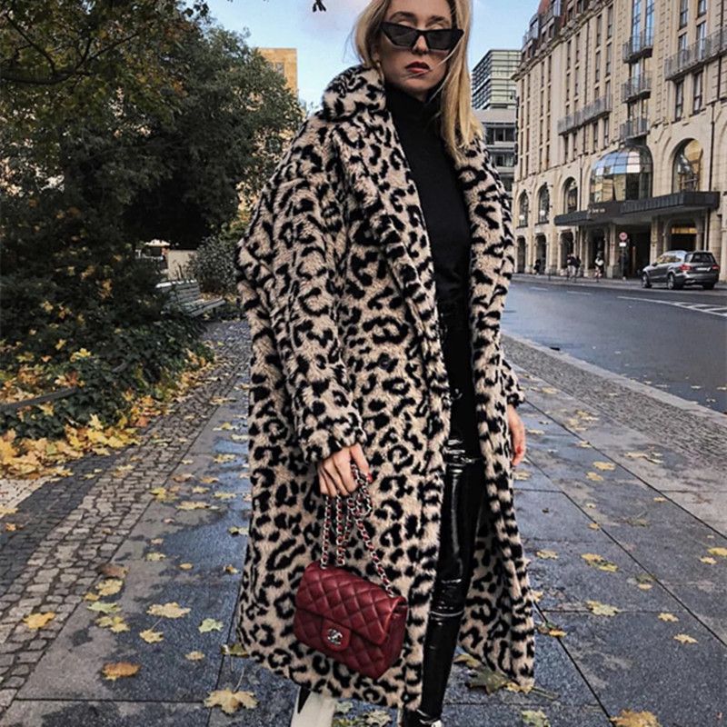 oversized leopard coat