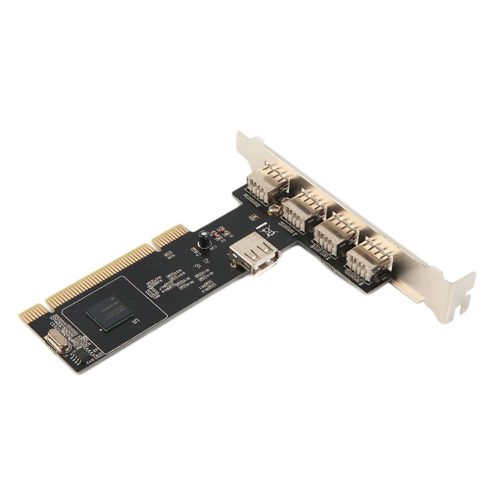 Freeshipping 5 puertos USB 2.0 USB2 PCI controlador de convertidor adaptador para NEC Nueva tienda