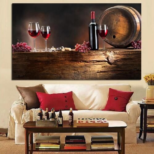 2020 Uva Botella Cartel De Impresion Cuadro De La Pared Arte De La
