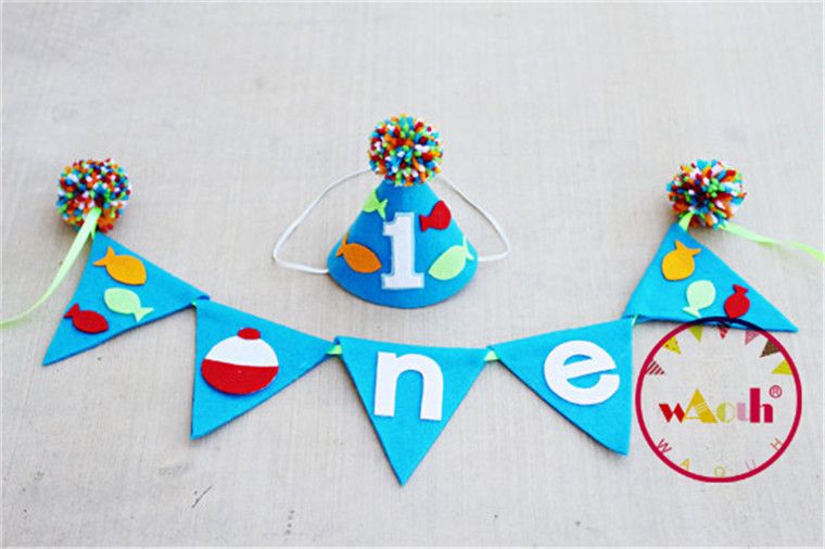 Fishing Banner Marine Theme Birthday Party High Chair Highchair Banner 1st Birthday Party Garland Baby Shower Decorations Caps Party Cars Party Supplies From Merryseason 28 72 Dhgate Com
