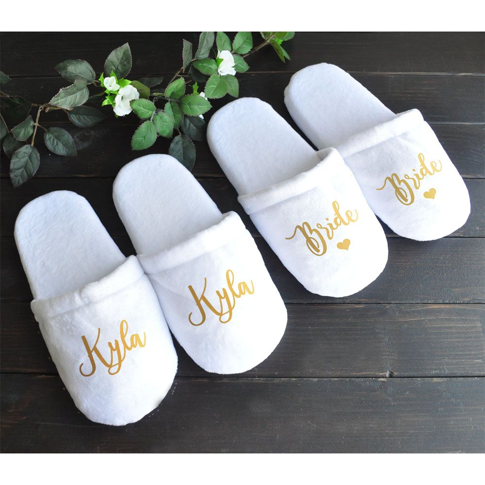 pantofole sposa personalizzate