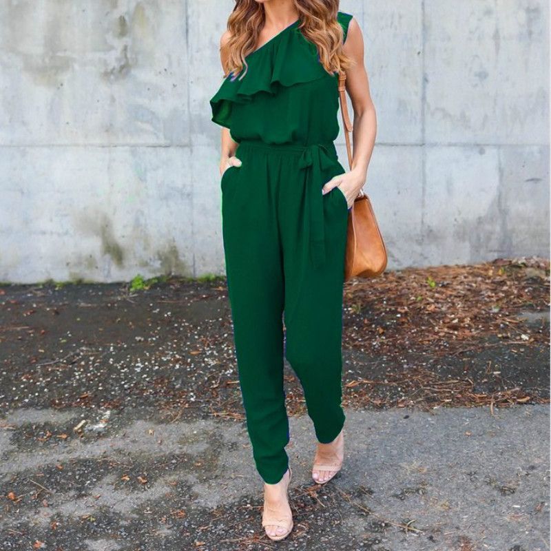 chiffon plus size jumpsuits
