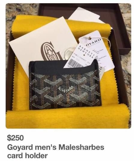 goyard card holder serial number