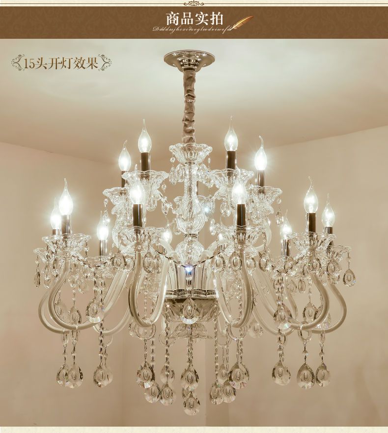 Saint Mossi Maria Kristall lustre avec 5 lampes Salon h55cm X w50cm moderne K9 lustre lustre en cristal pour salle à manger chambre à coucher avec chaîne réglable