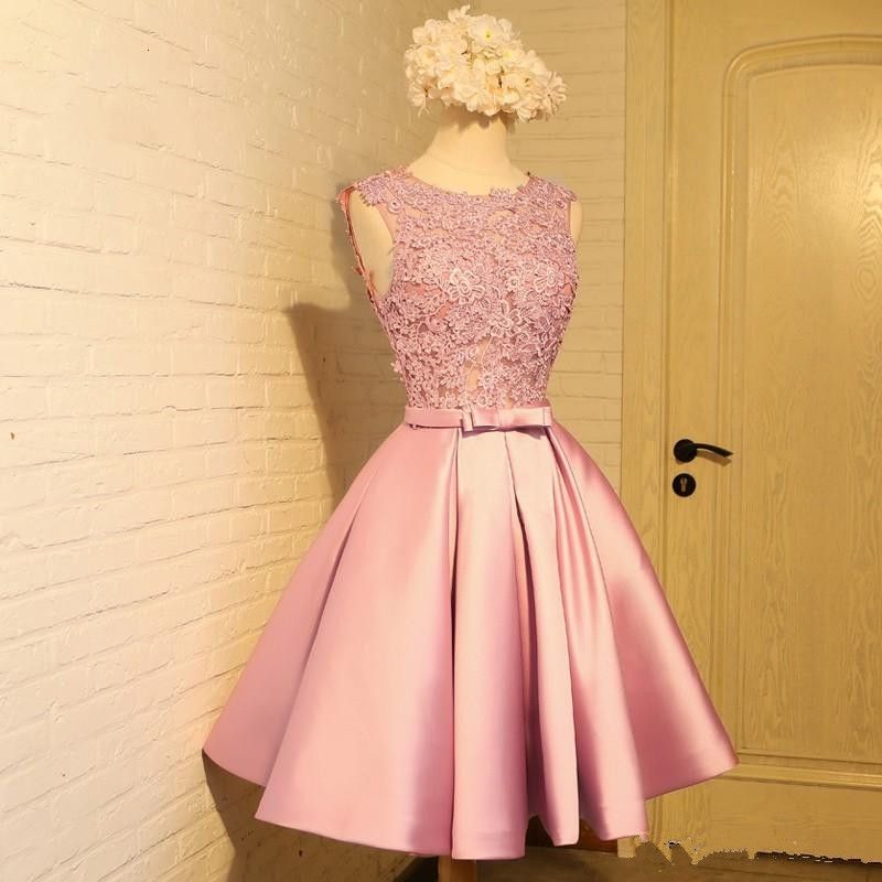 vestidos de fiesta rosados cortos| Enjoy free shipping | www.ilcascinone.com