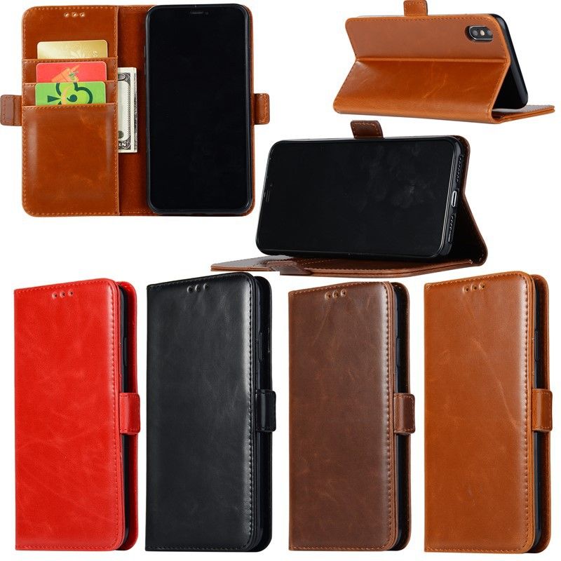 For Apple Iphone Xs X Max Xr 5s Se 6 6s 7 Plus 8 Crazy Horse Leather Book Flip Design Wallet Case Soft Cover High Quality Cell Phone Covers - Apple Leather Wallet Case Iphone Xr For Apple Iphone Xs X Max Xr 5s Se 6 6s 7 Plus 8 Crazy Horse Leather Book Flip Design Wallet Case Soft Cover High Quality Cell Phone Covers - Apple Leather Wallet Case Iphone Xr