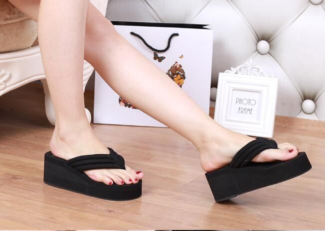 high sole flip flops